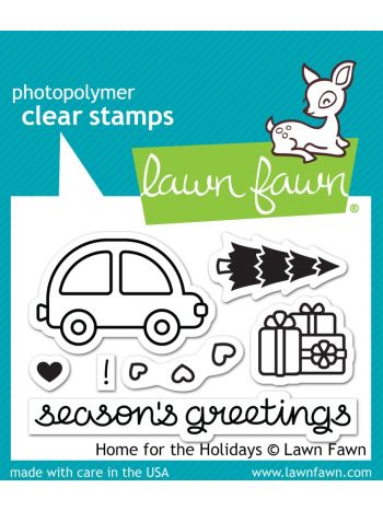 Lawn Fawn - home for the holidays - Clear Stamp 2x3